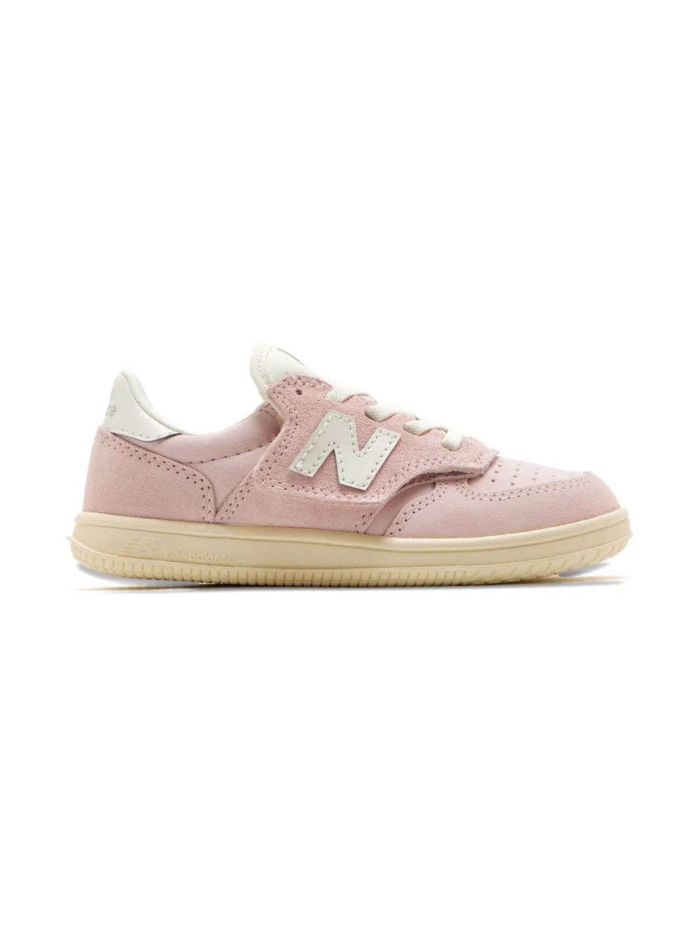 New Balance Kids T500 suede leather sneakers Pink