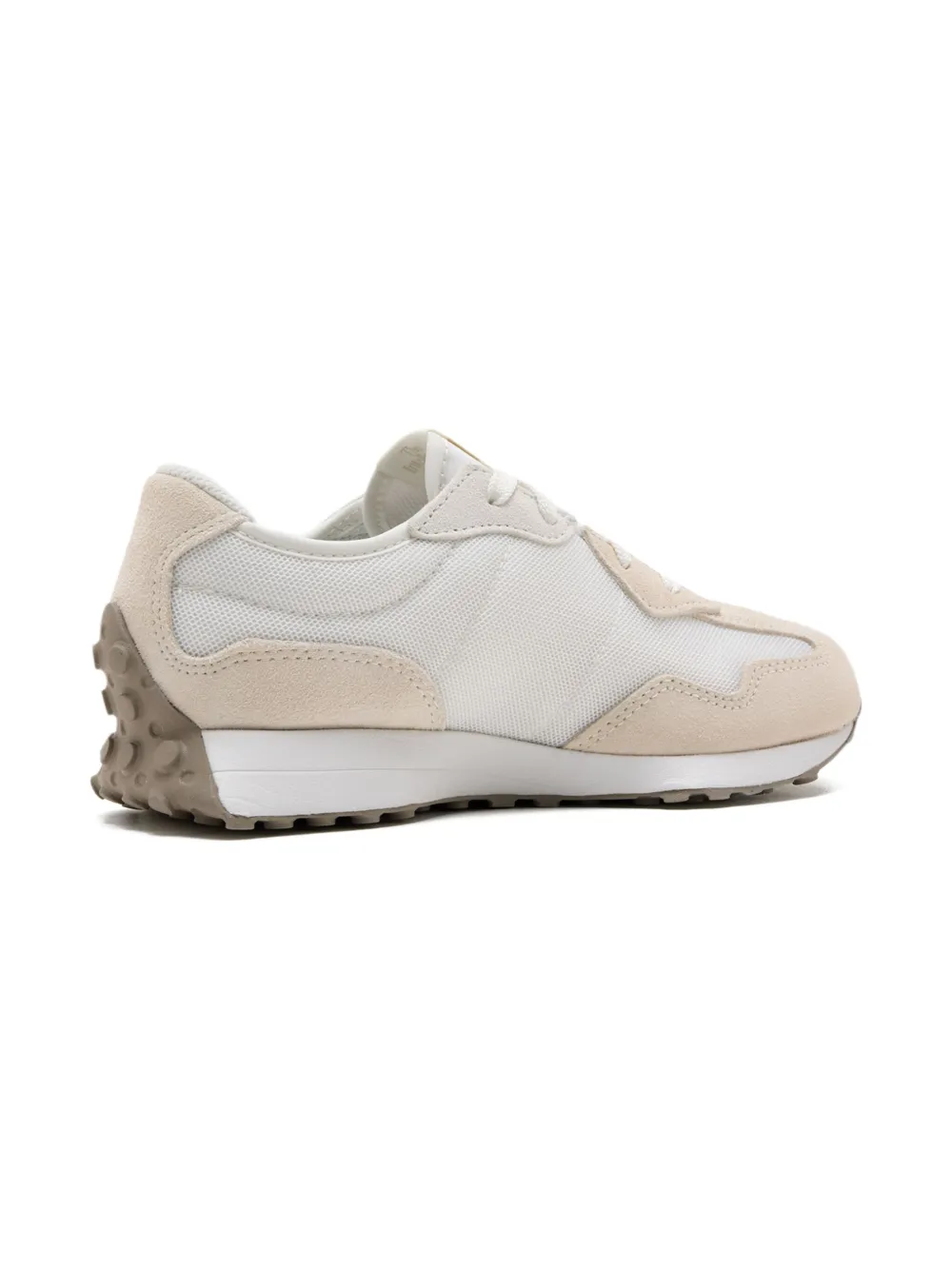 New Balance Kids 327 suede-panel sneakers Neutrals