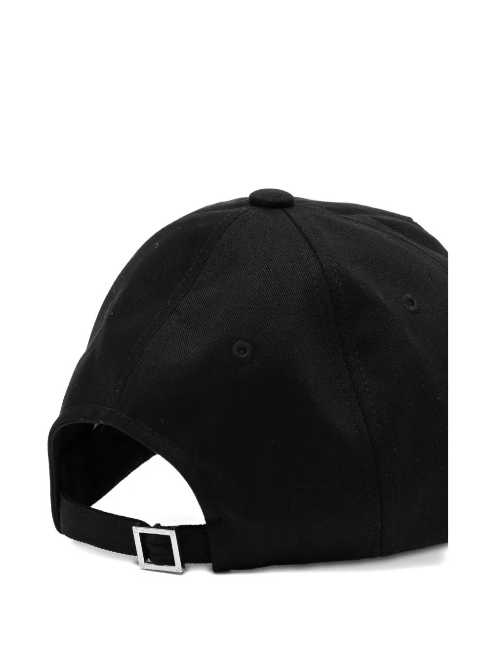 Wooyoungmi Honkbalpet met geborduurd logo - Zwart