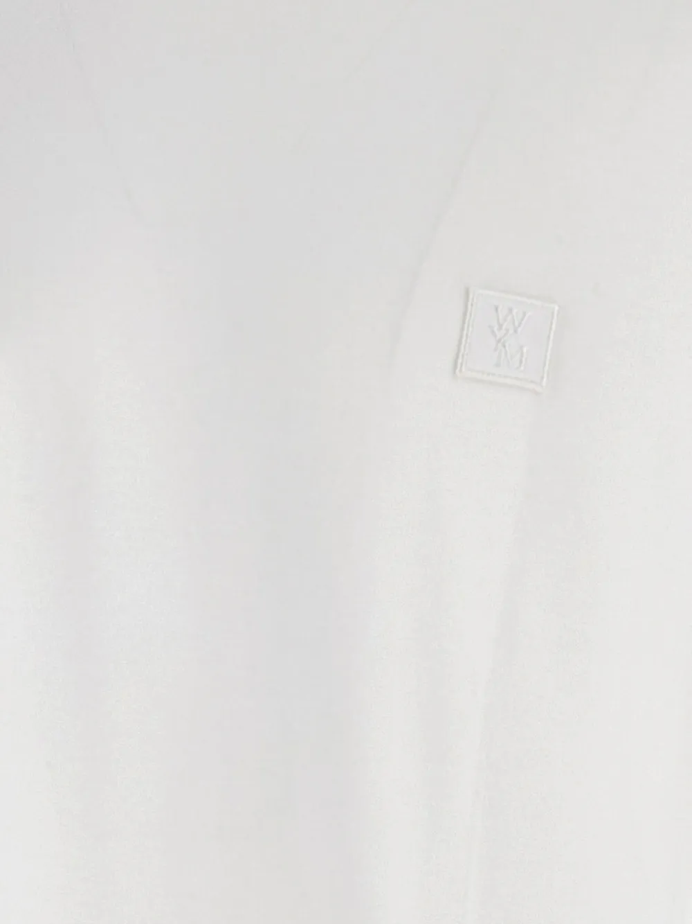 Wooyoungmi Logo-patch Long-sleeve T-shirt In White