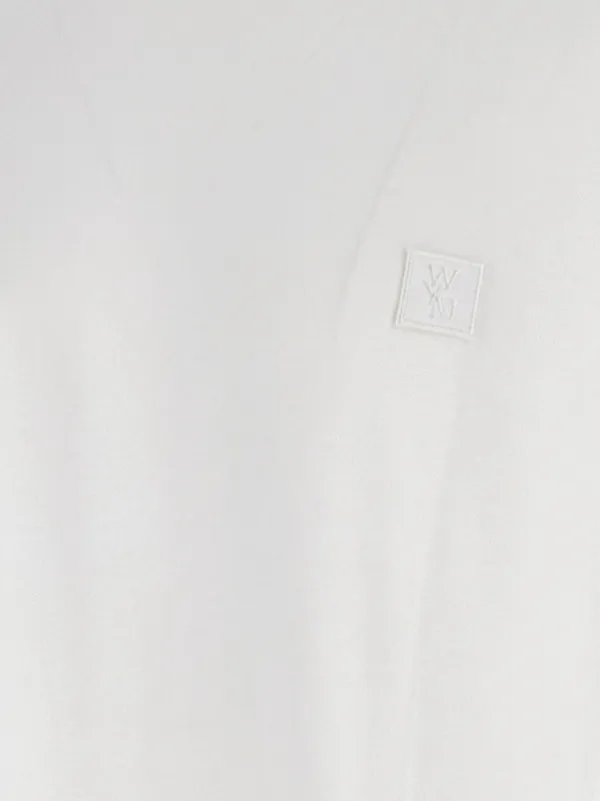 Wooyoungmi logo-patch long-sleeve T-shirt | White | FARFETCH CA