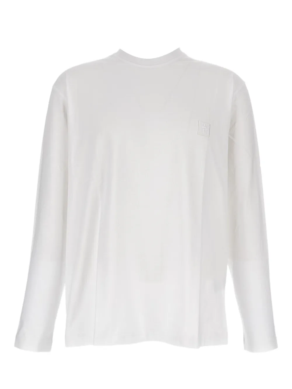 Wooyoungmi Logo-patch Long-sleeve T-shirt In White
