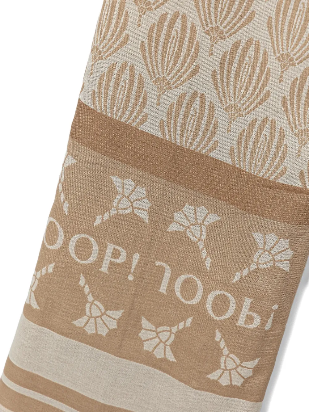 Joop! Alessia fringed-hem scarf - Beige