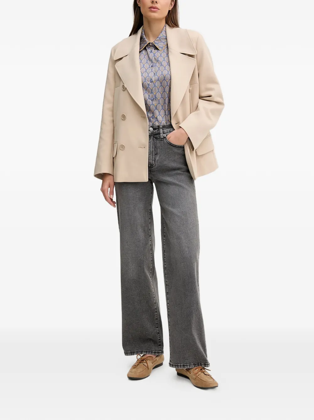  Joop! Conny Double-breasted Jacket - Neutrals 