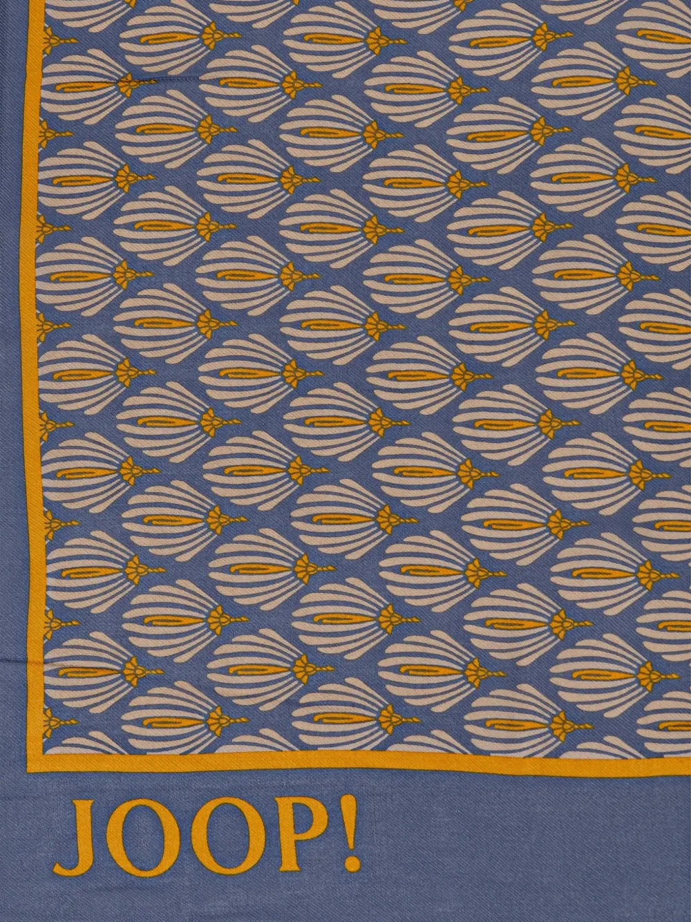 Joop! fringed-hem scarf - Blauw