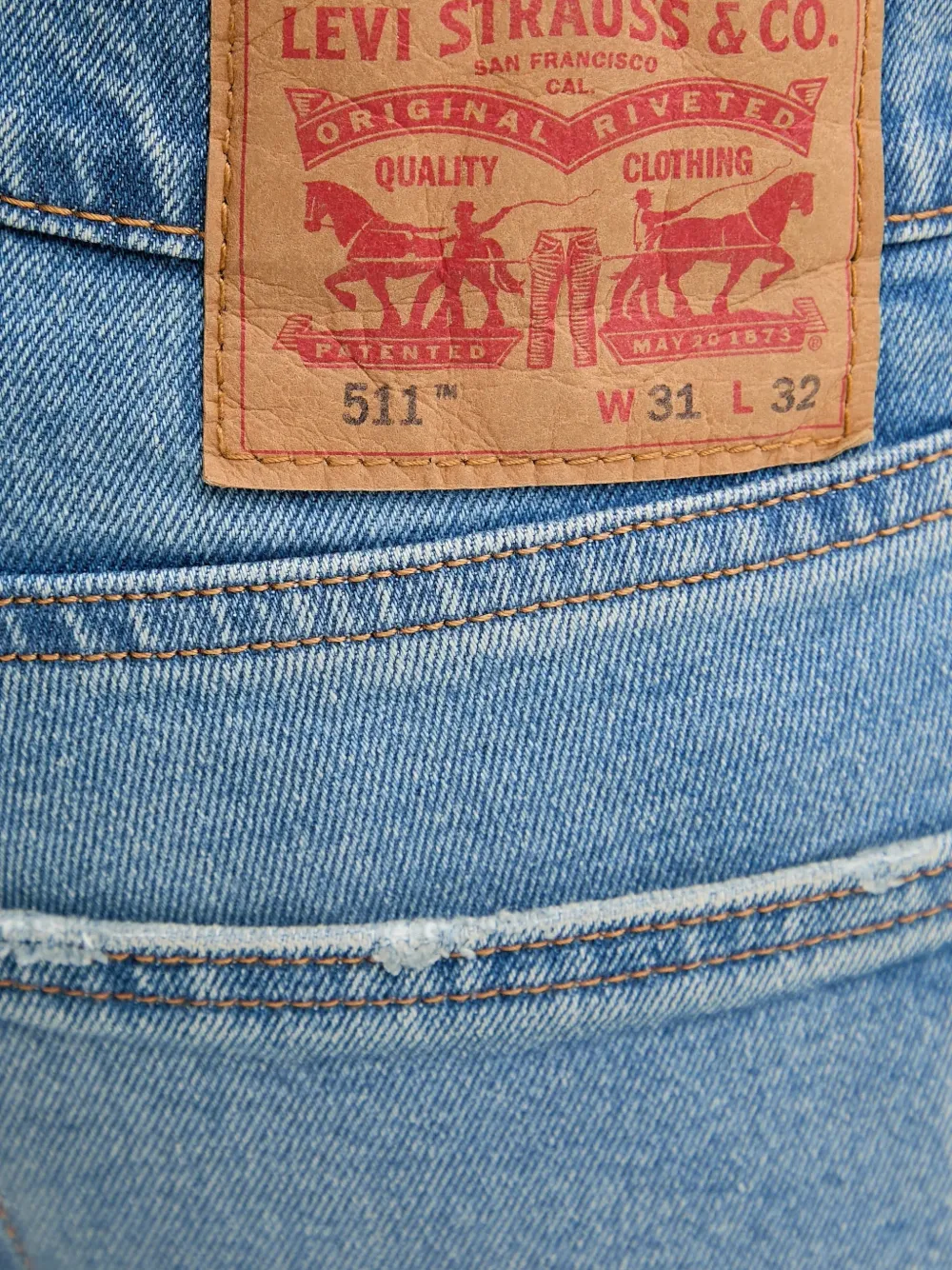 Levi's 511 jeans met riemlussen Blauw