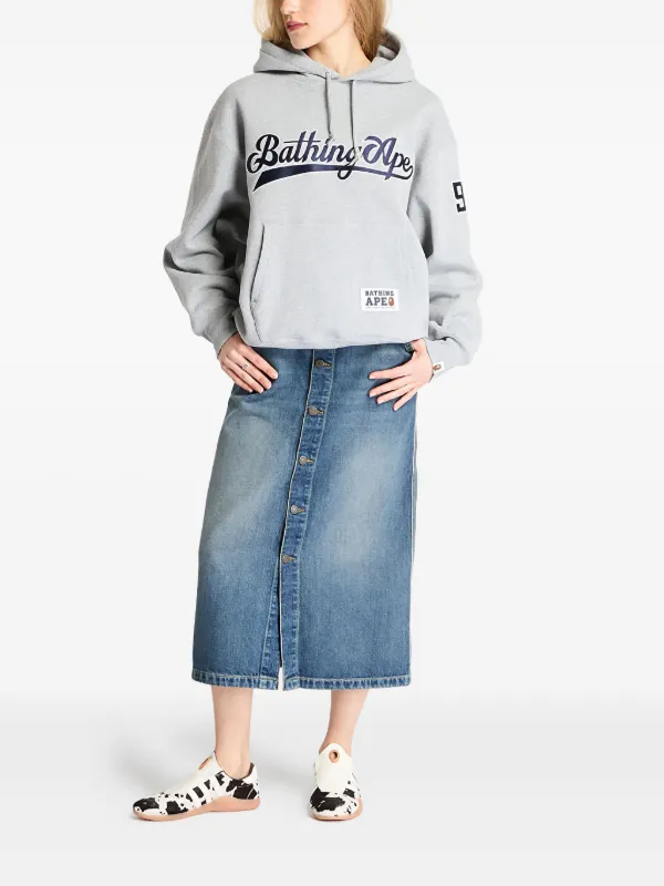 A BATHING APE® ロゴ パーカー | グレー | FARFETCH JP