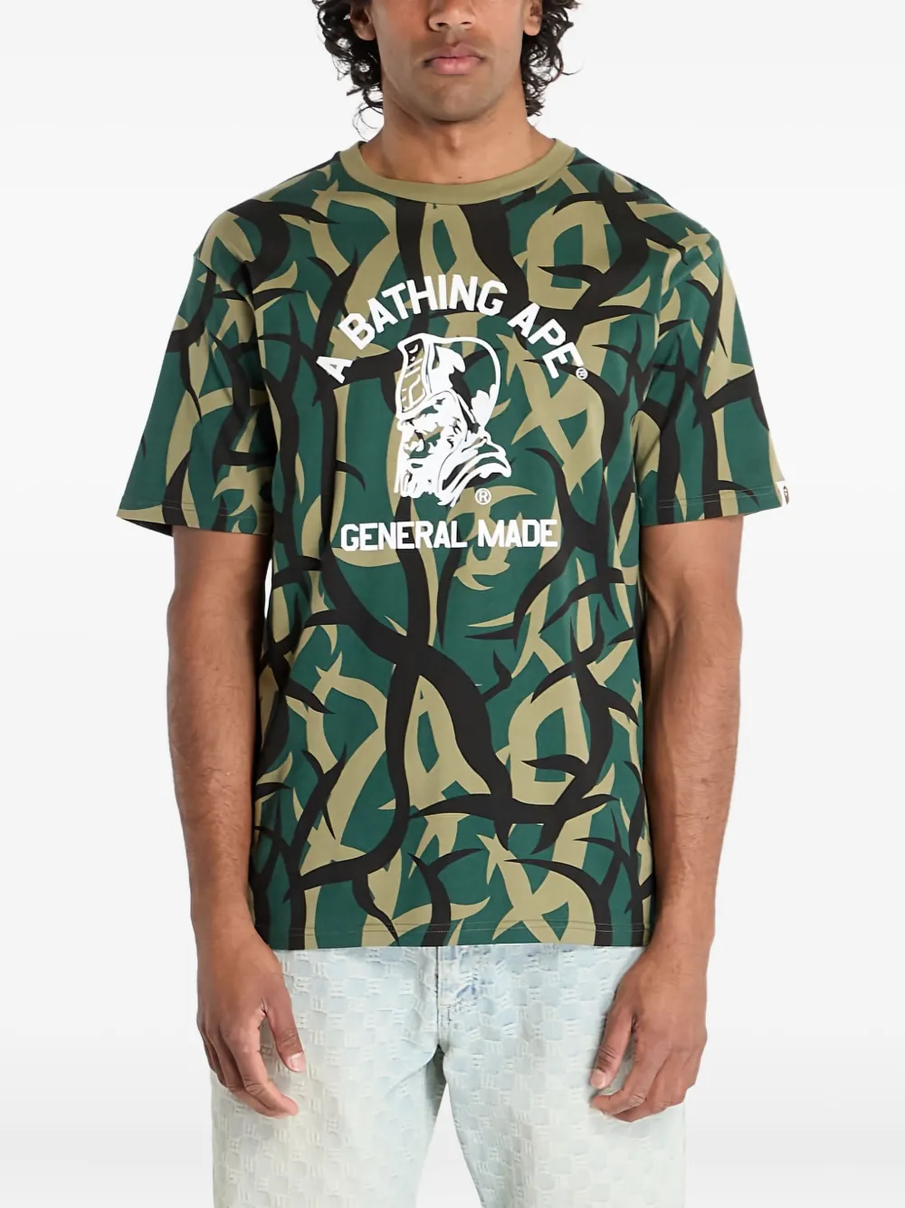 A BATHING APE Trial Camo T-shirt Groen