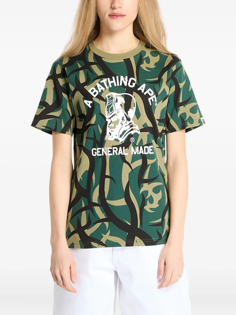 A BATHING APE Trial Camo T-shirt Groen