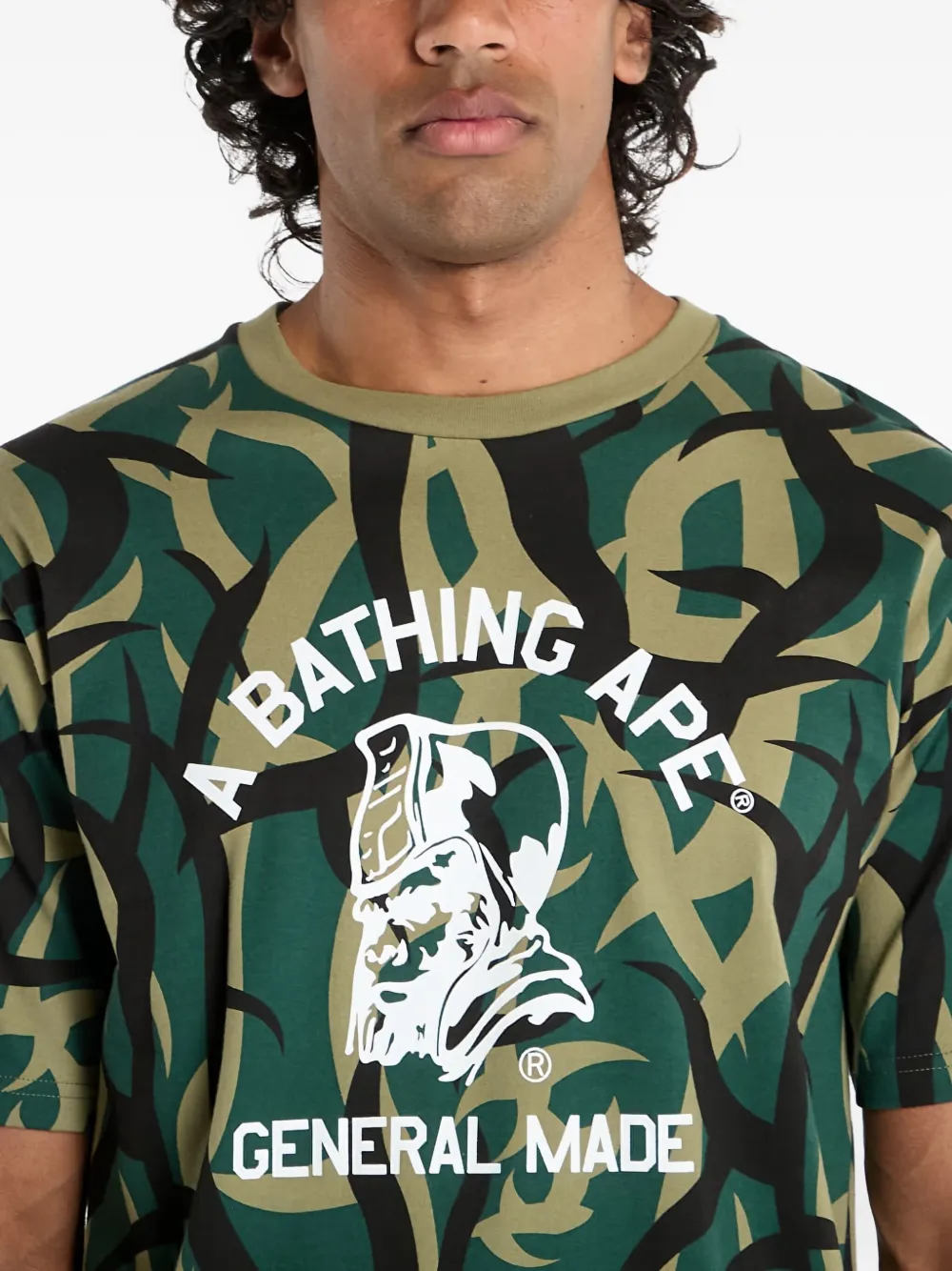 A BATHING APE Trial Camo T-shirt Groen