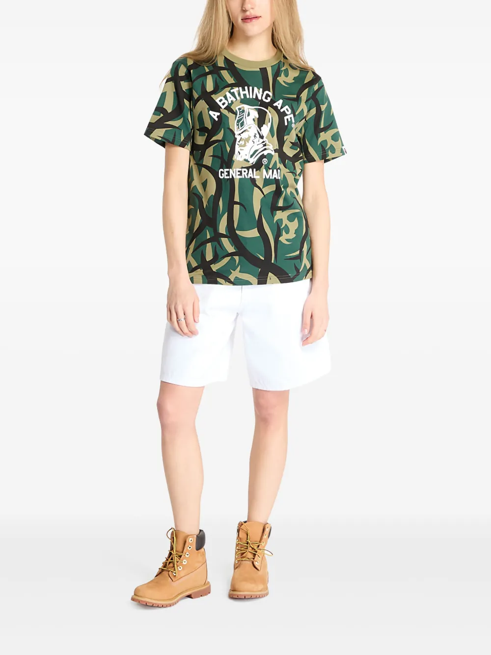 A BATHING APE Trial Camo T-shirt Groen
