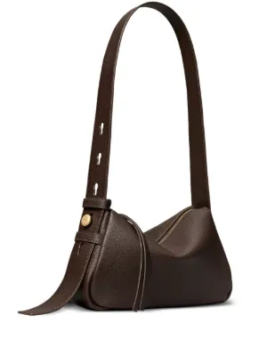 Tory Burch Small zip-fastening Leather Shoulder Bag | Brown | FARFETCH