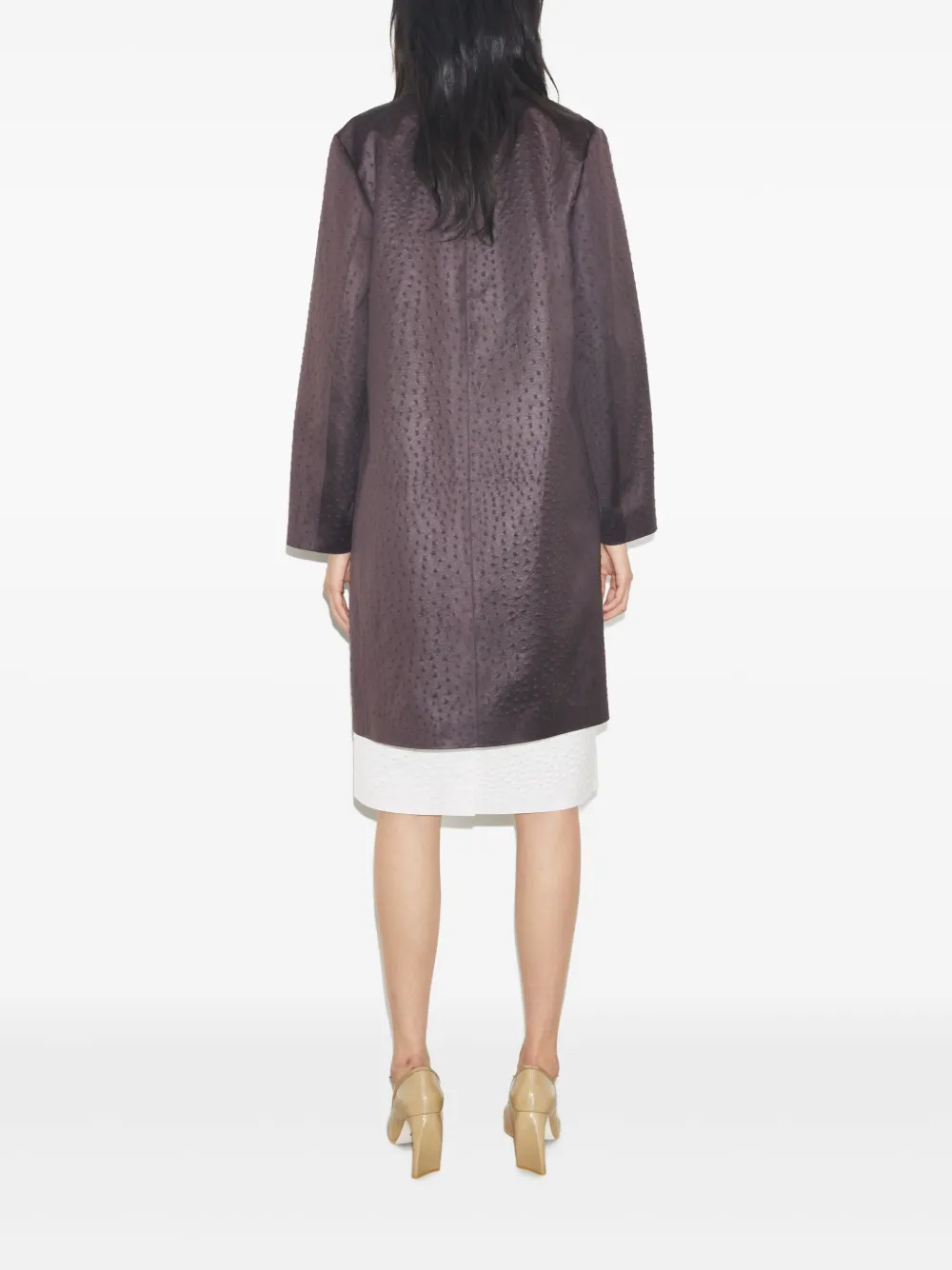 Tory Burch Jas met textuur Paars