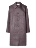 Tory Burch textured car coat - Purple