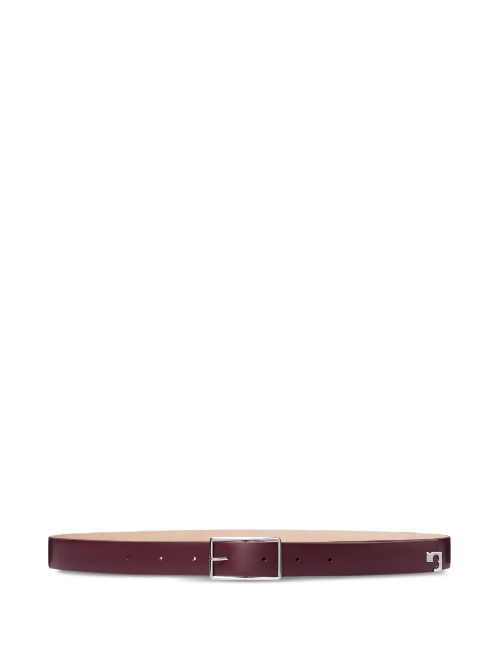 Tory Burch Leren riem met logoplakkaat - Rood