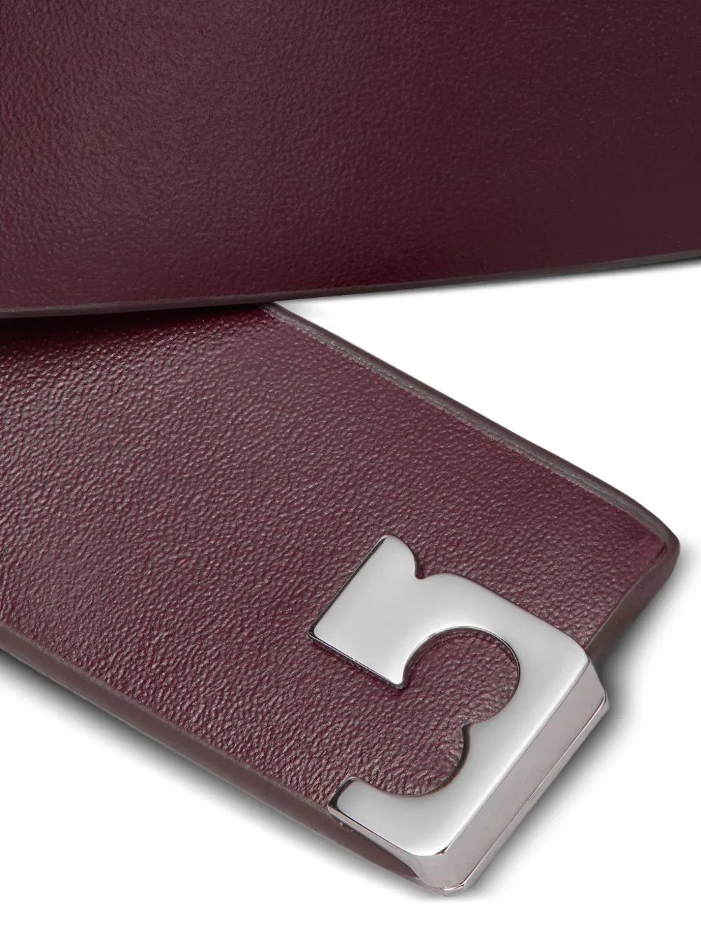 Tory Burch Roller Buckle Leather Belt In Purple