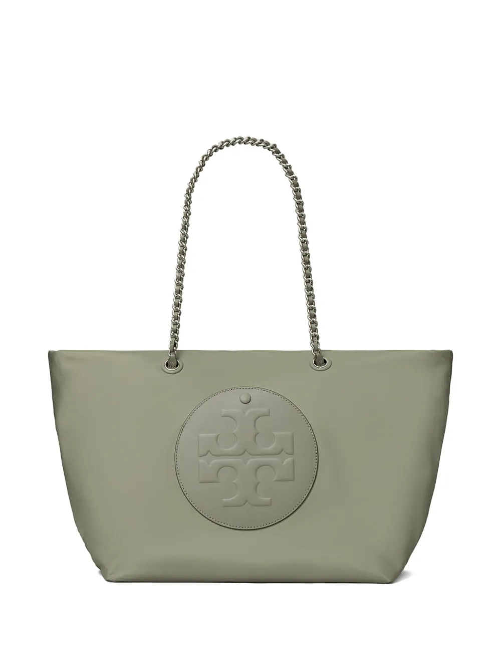 Tory Burch Chain-strap Logo-plaque Tote Bag In Neutral
