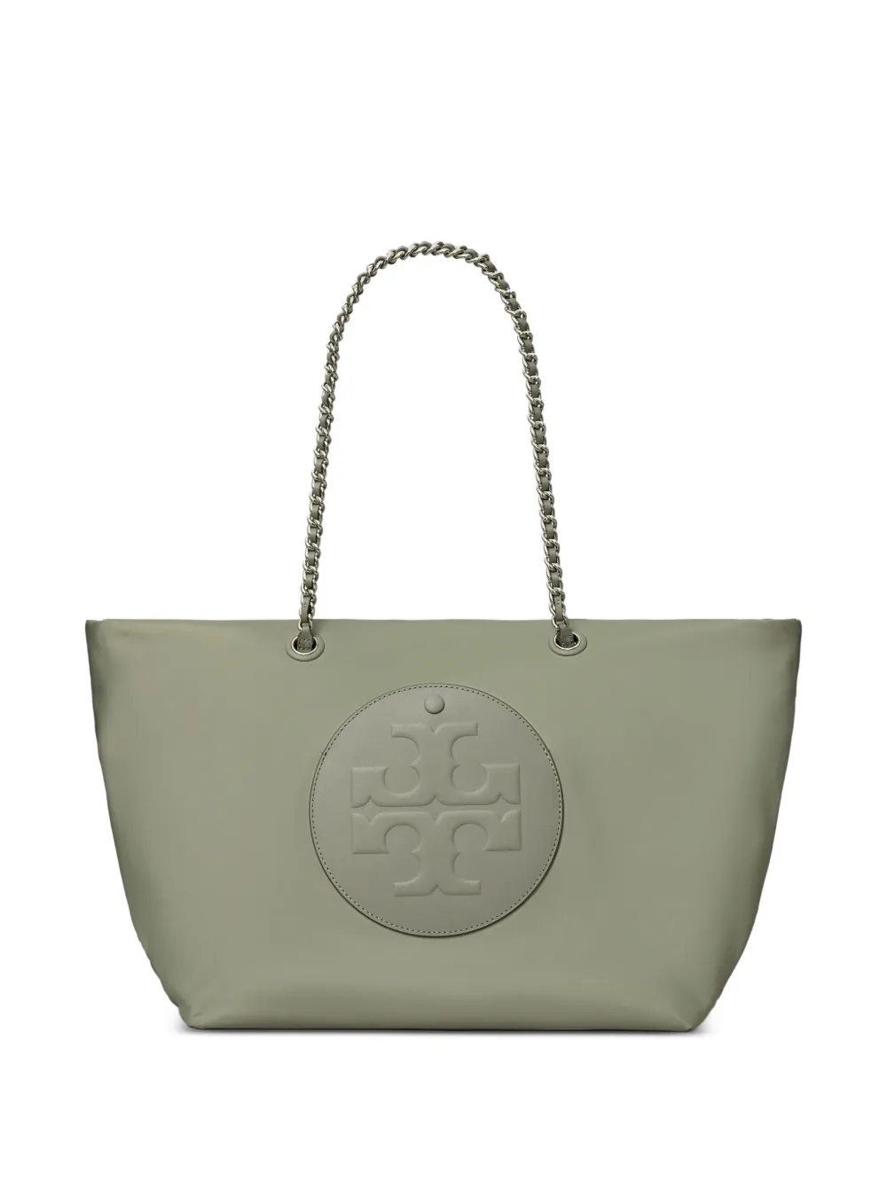 Tory Burch chain-strap logo-plaque tote bag Beige