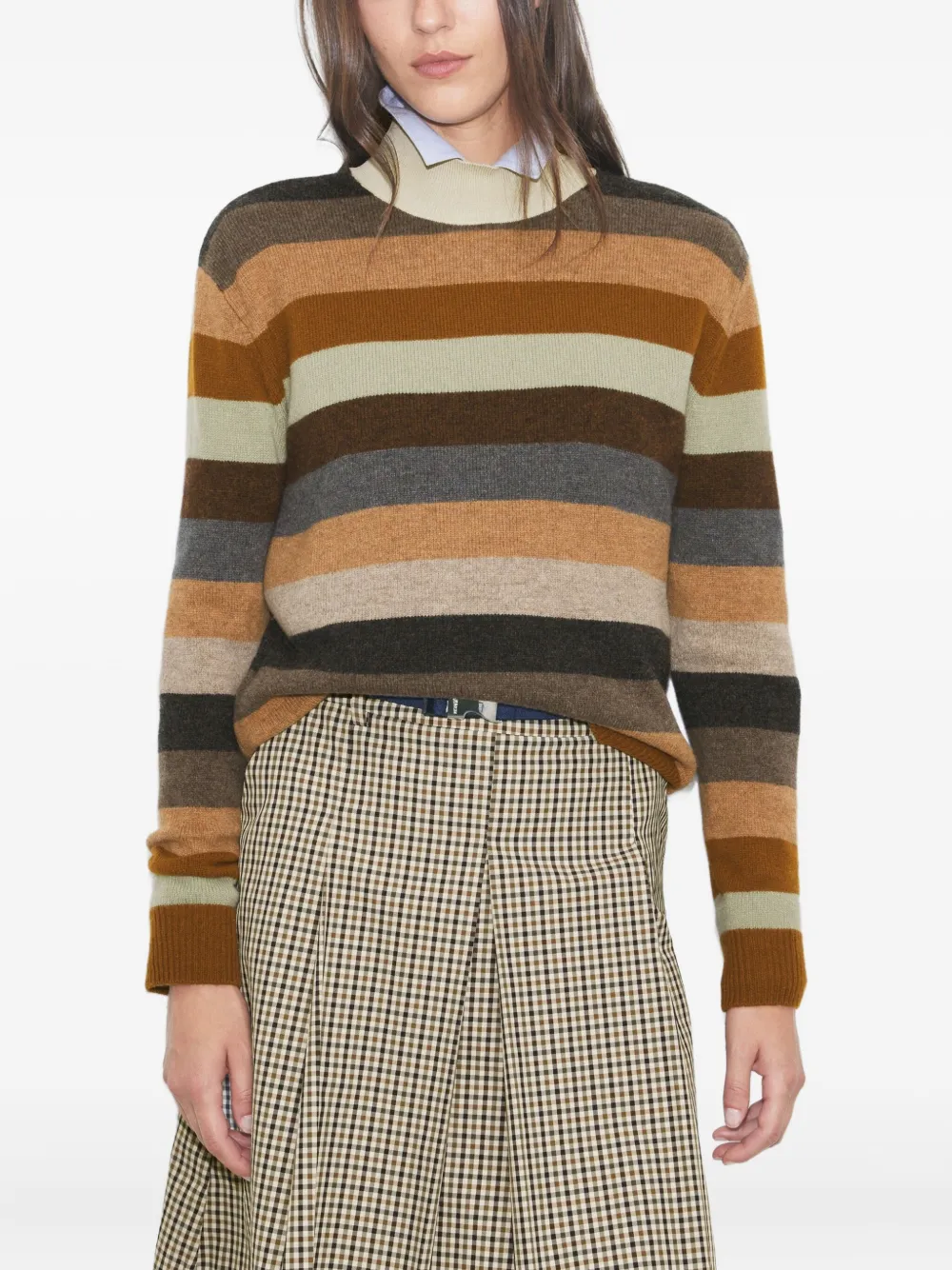 Tory Burch Wollen coltrui Bruin