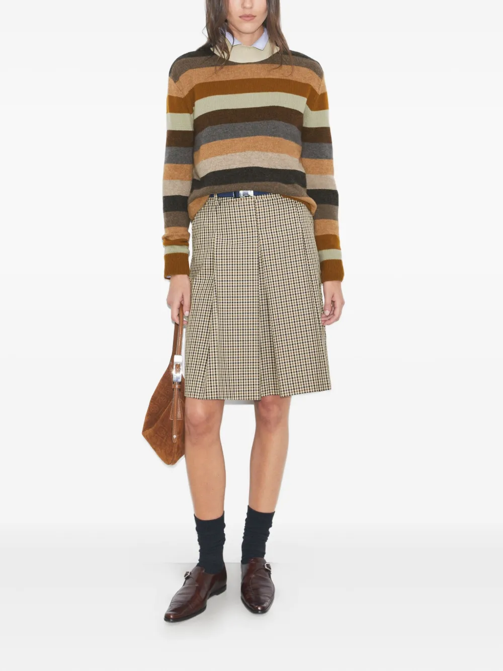Tory Burch Wollen coltrui Bruin