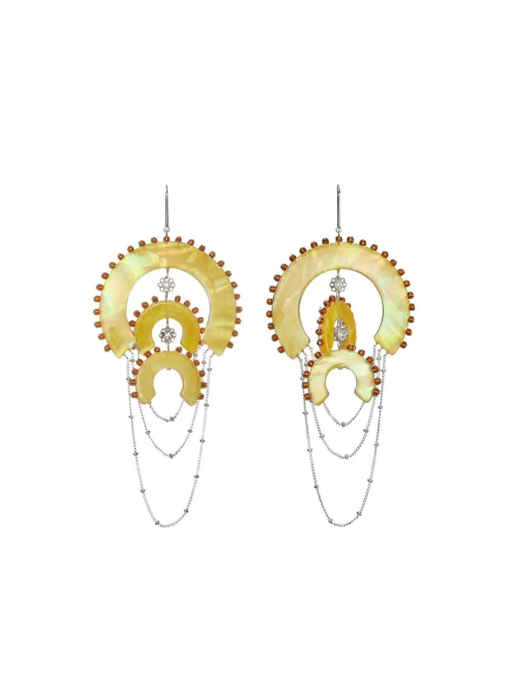 Tory Burch Chandelier resin-bead earrings - Toni neutri