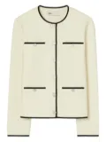 Tory Burch Kendra buttoned detailed cardigan - Neutrals