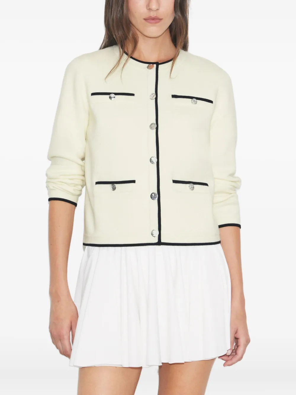 Tory Burch Kendra vest met knopen Beige