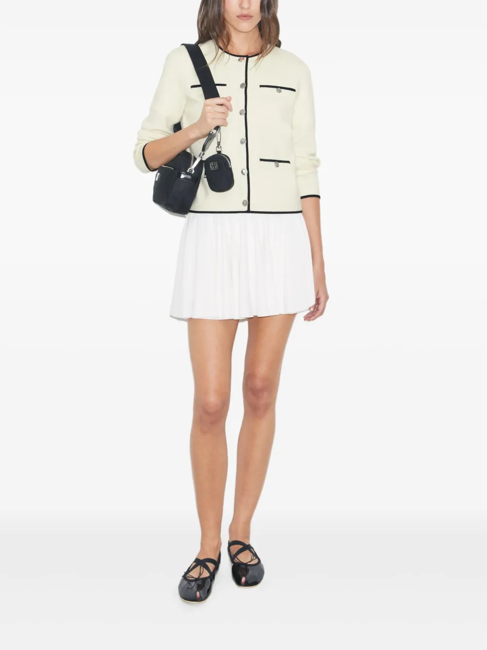Tory Burch Kendra vest met knopen Beige