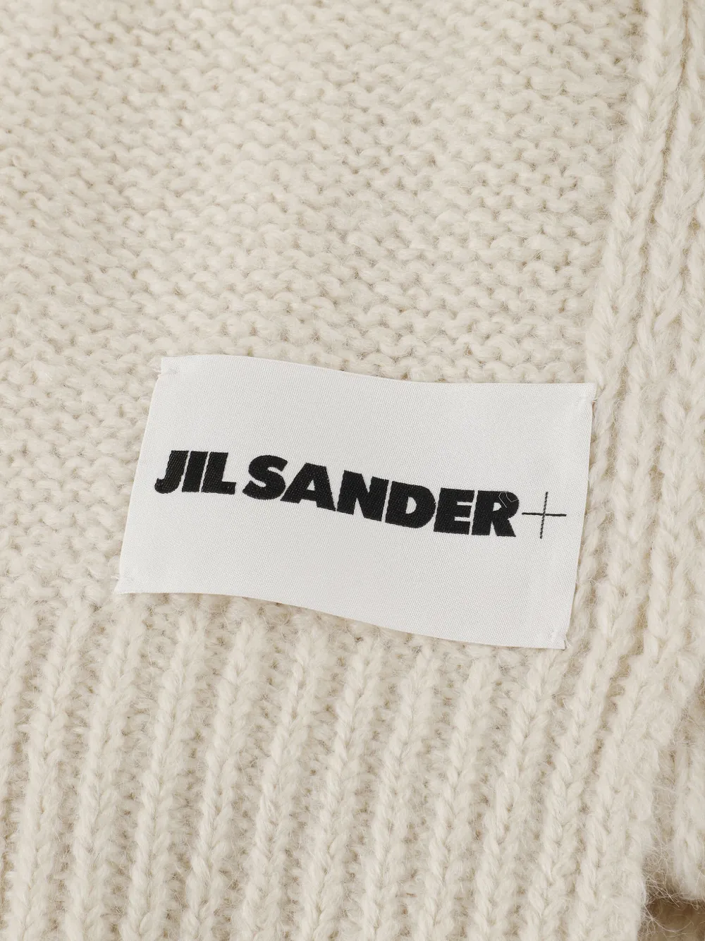 Jil Sander Gebreide sjaal Beige