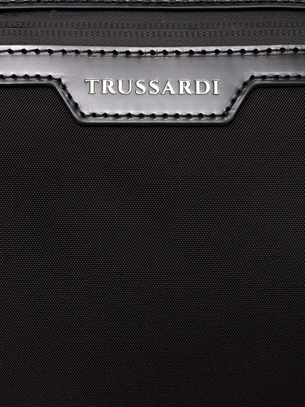 Trussardi Reistas met logoplakkaat Zwart