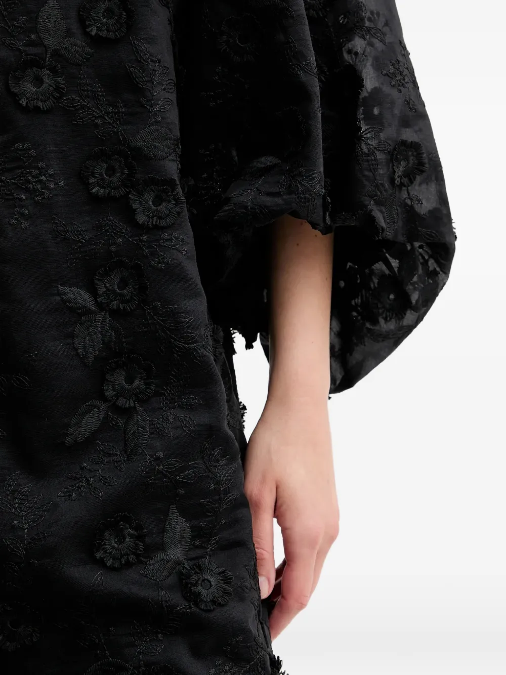 MUNTHE Pansi mini-jurk met bloemenprint Zwart