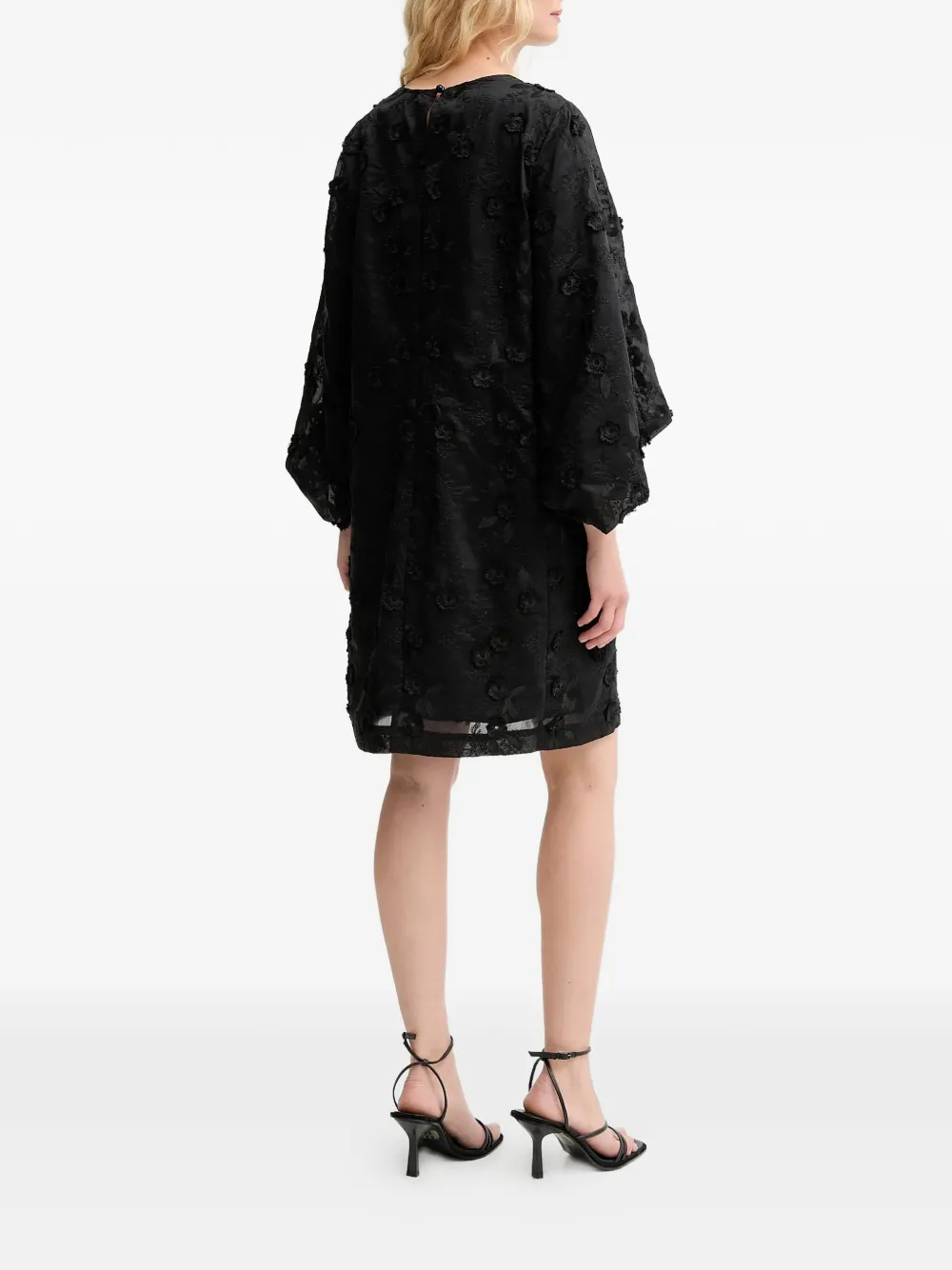 MUNTHE Pansi mini-jurk met bloemenprint Zwart