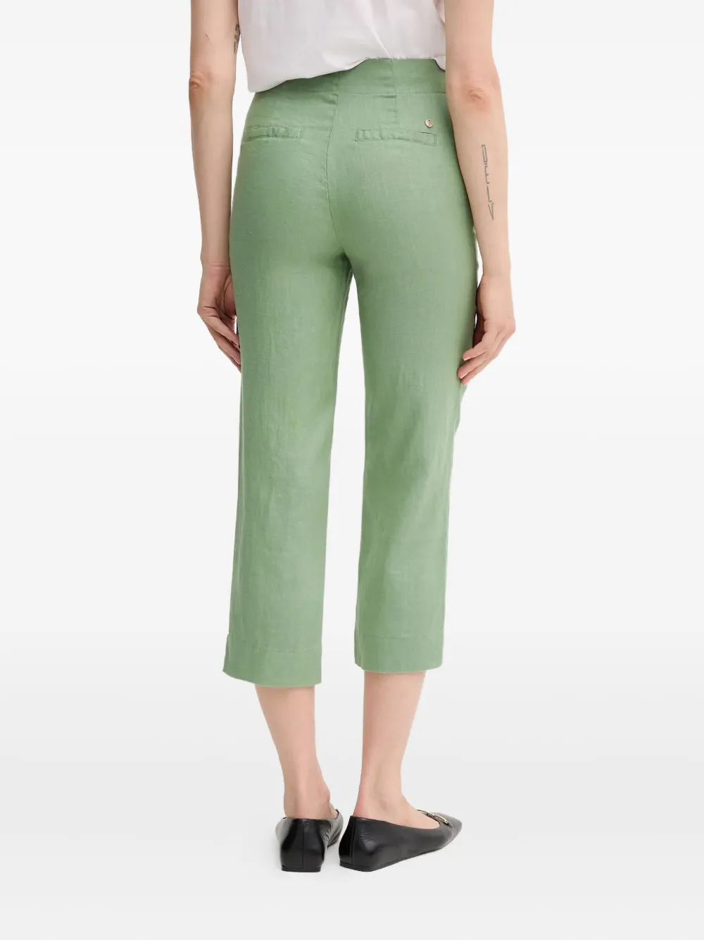 Pedro Del Hierro Linen Trousers In Gold