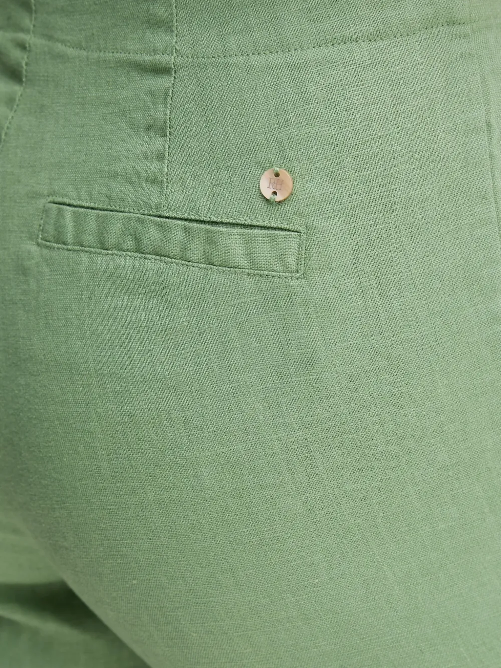 Pedro Del Hierro Linen Trousers In Gold