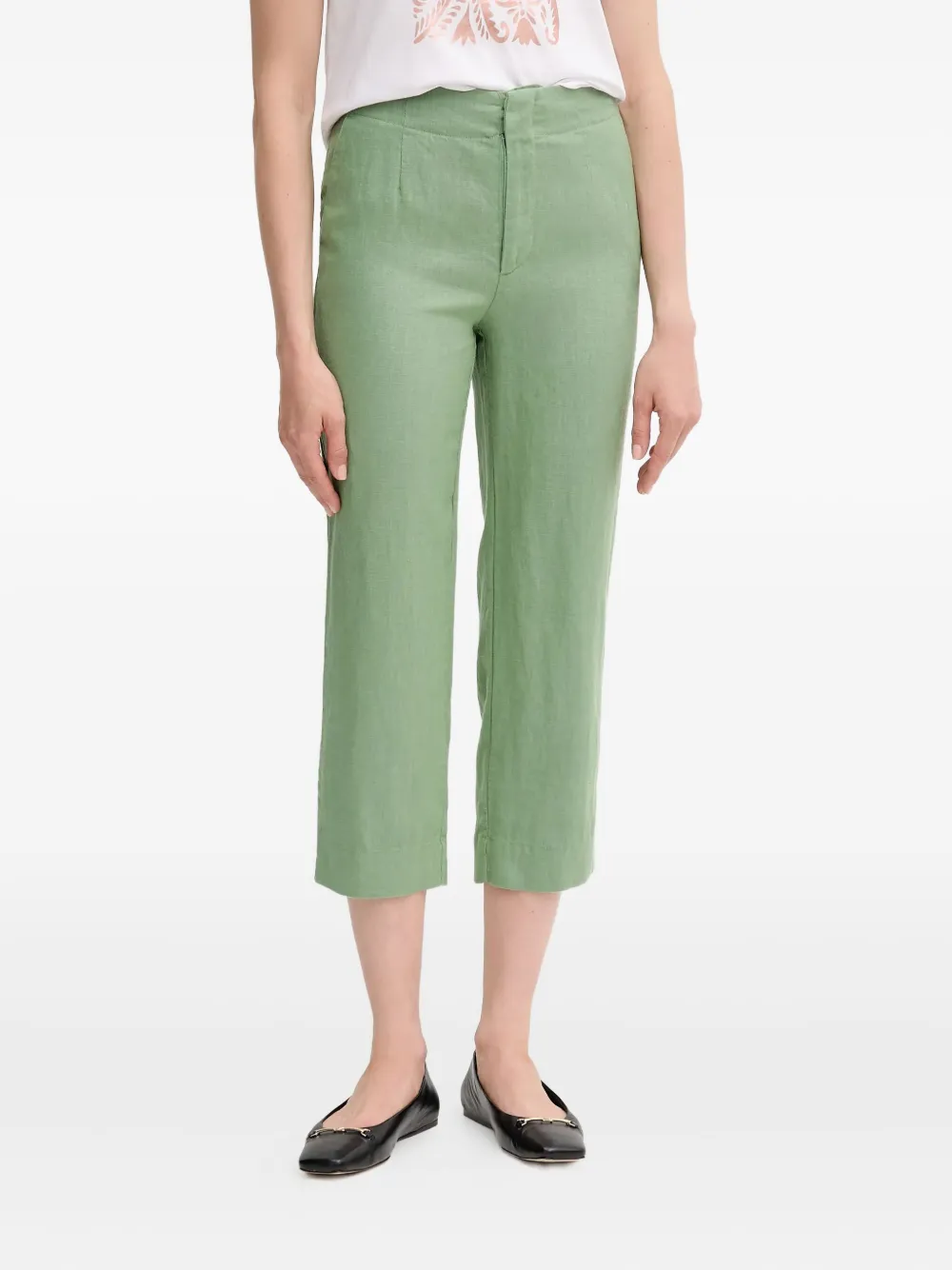 Pedro Del Hierro Linen Trousers In Gold