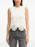 Pedro Del Hierro floral-lace sleeveless top - Neutrals
