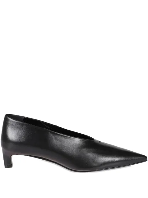 Jil Sander pointed-toe leather pumps