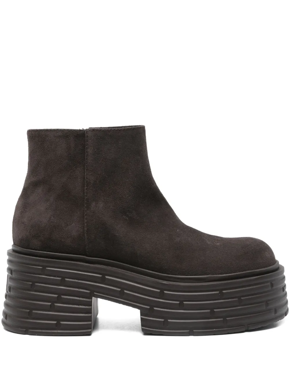 AGL 75mm suede boots Brown