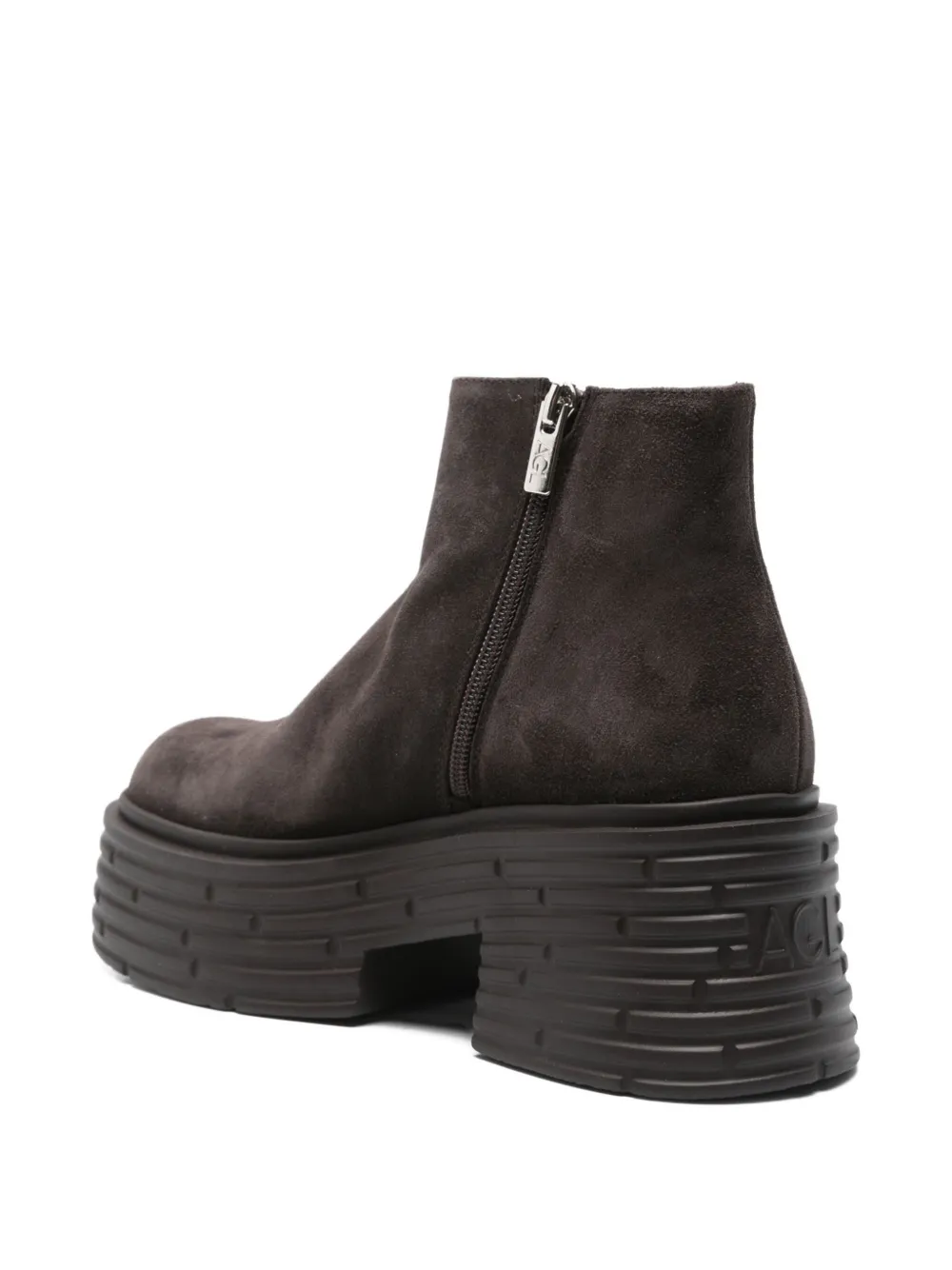 AGL 75mm suede boots Brown