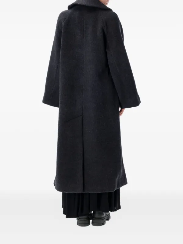 GANNI ダブルフェイス コート | ブラック | FARFETCH JP