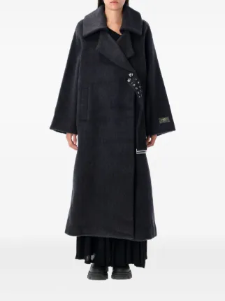 GANNI ダブルフェイス コート | ブラック | FARFETCH JP