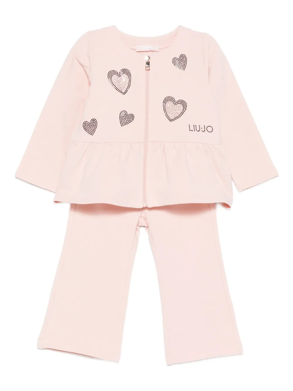 LIU JO heart-embellished tracksuit - Rosa