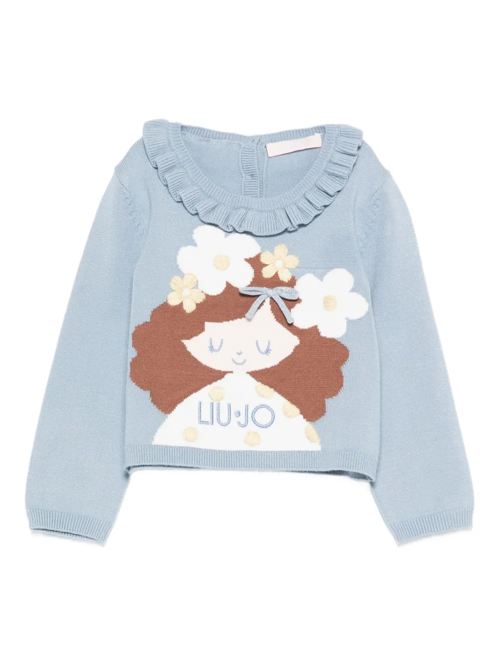 LIU JO suéter con volantes | azul | Image 1