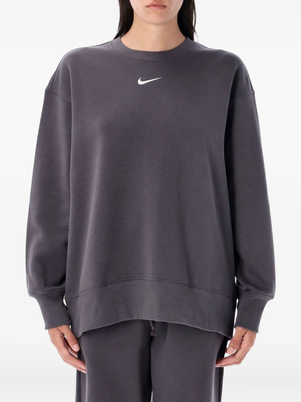 Nike Phoenix sweater met ronde hals en Swoosh-logo Grijs