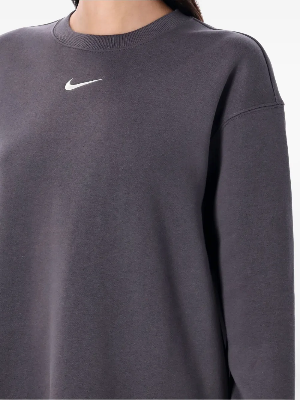 Nike Phoenix sweater met ronde hals en Swoosh-logo Grijs