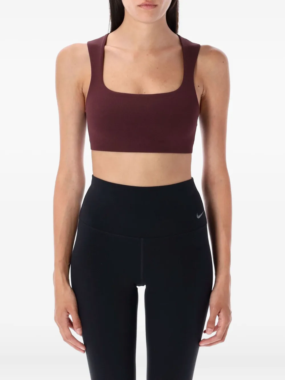 Nike square-neckline active top - レッド Nike square-neckline active top - レッド