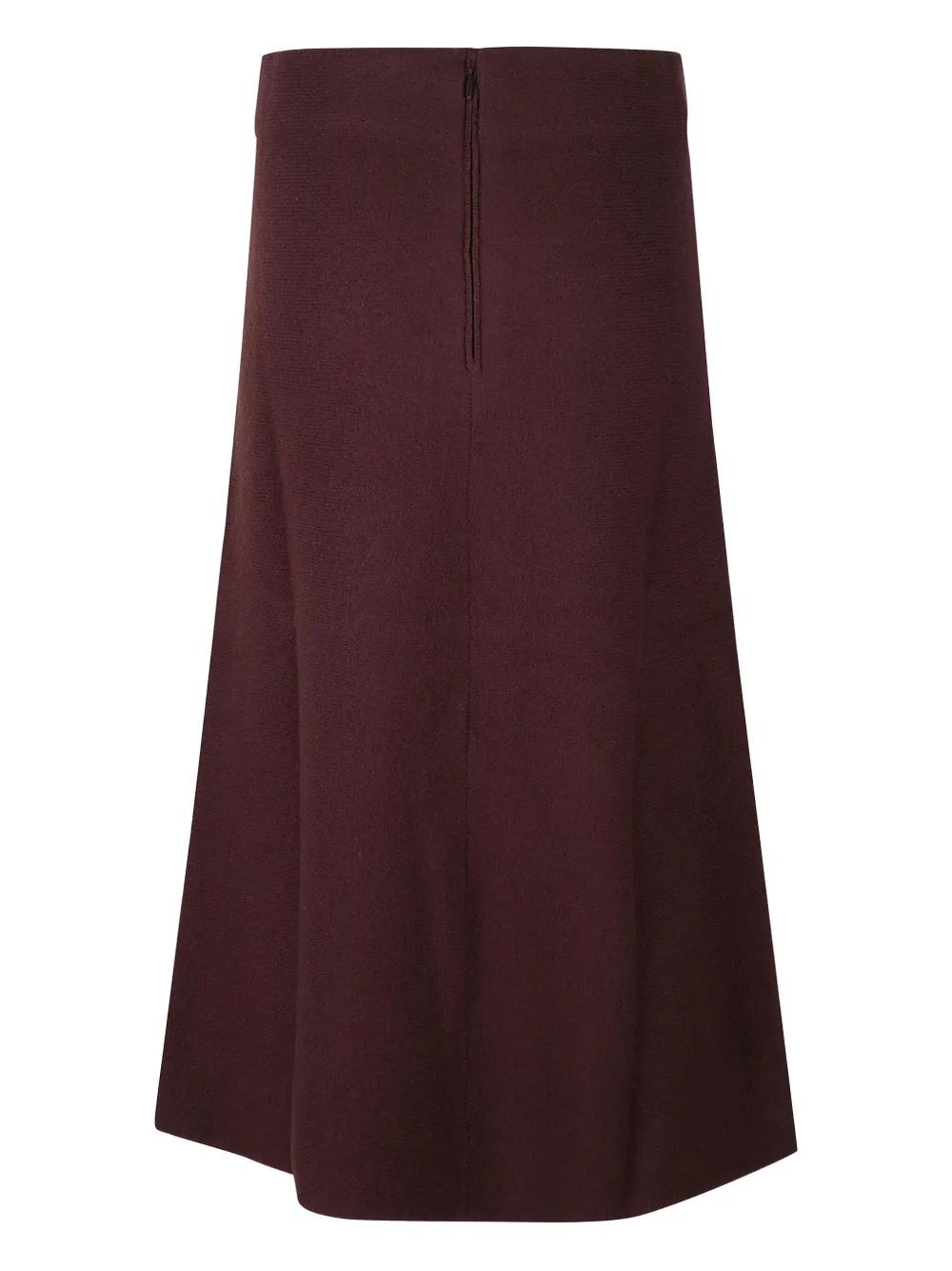 Jil Sander back-zip midi skirt - Rood