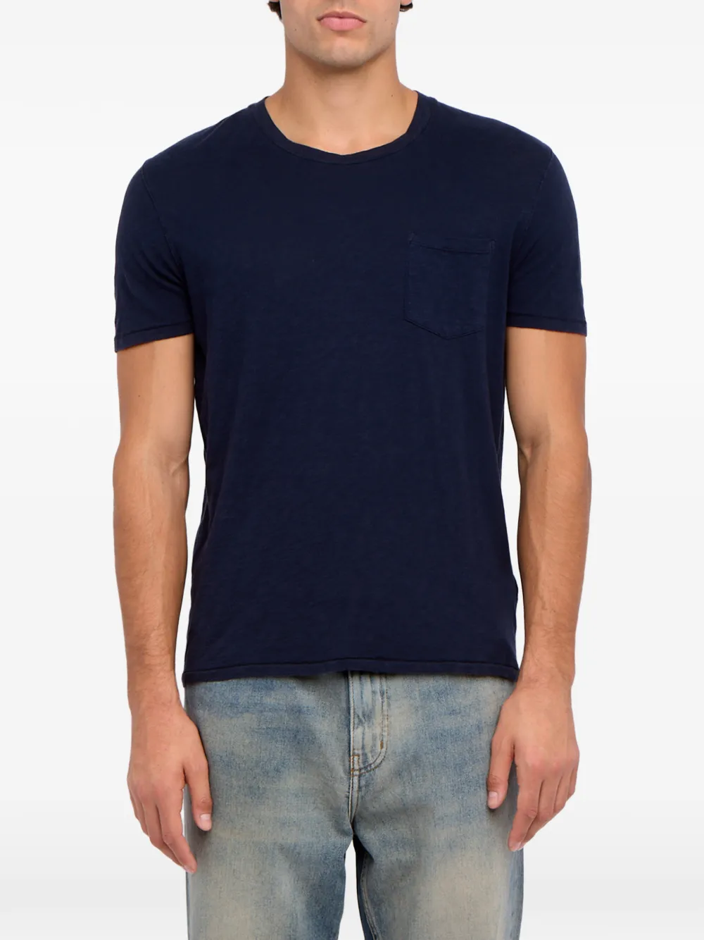 Zadig&Voltaire Stockholm T-shirt met doodskopprint Blauw