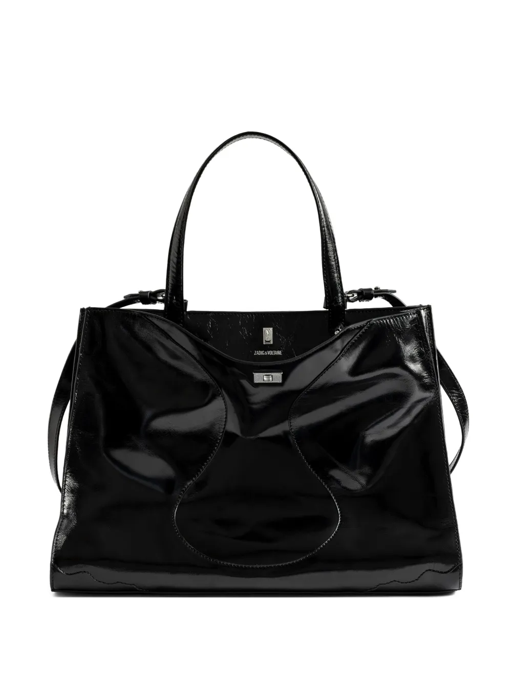 Zadig&Voltaire Jack Vintage patent-leather tote bag | Black | Image 1