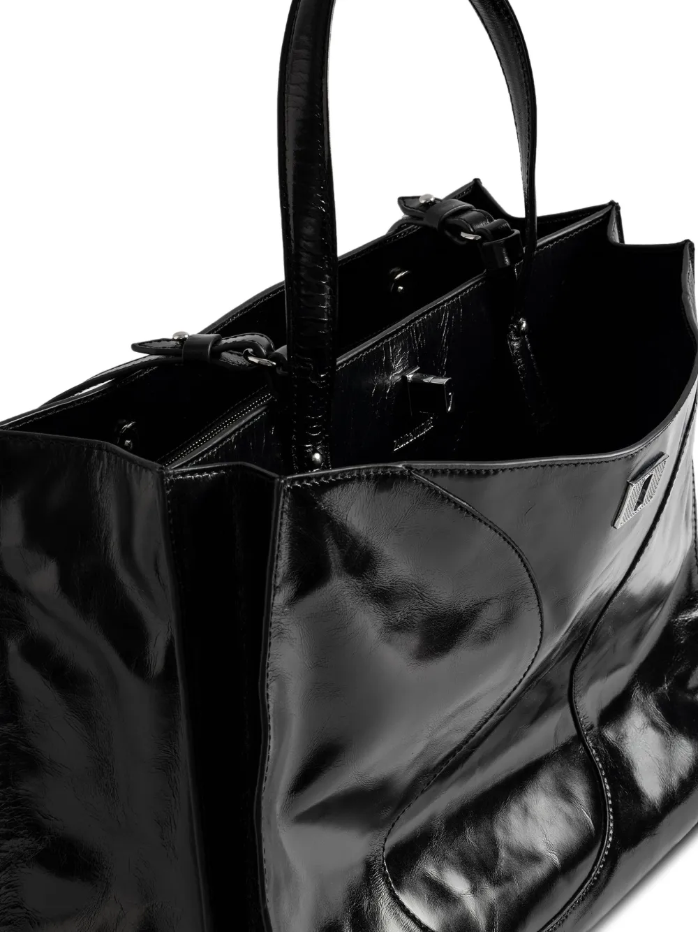 Zadig&Voltaire Jack Vintage lakleren shopper Zwart